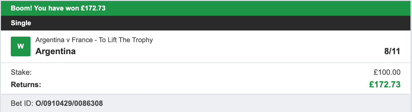 Your World Cup Tipster - Winner 1 - 2022-12-17
