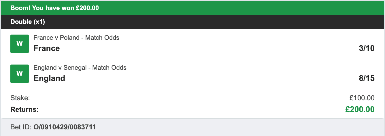 Your World Cup Tipster - Winner Double - 2022-12-04