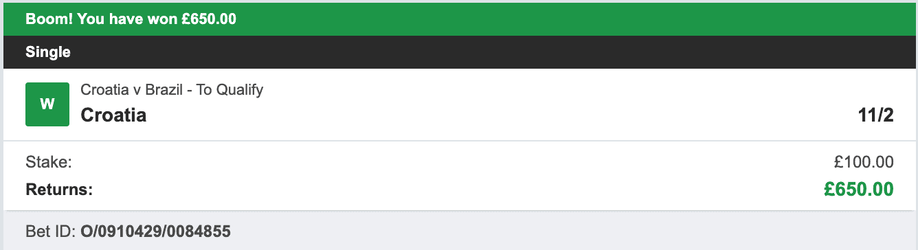 Your World Cup Tipster - Winner 1 - 2022-12-09